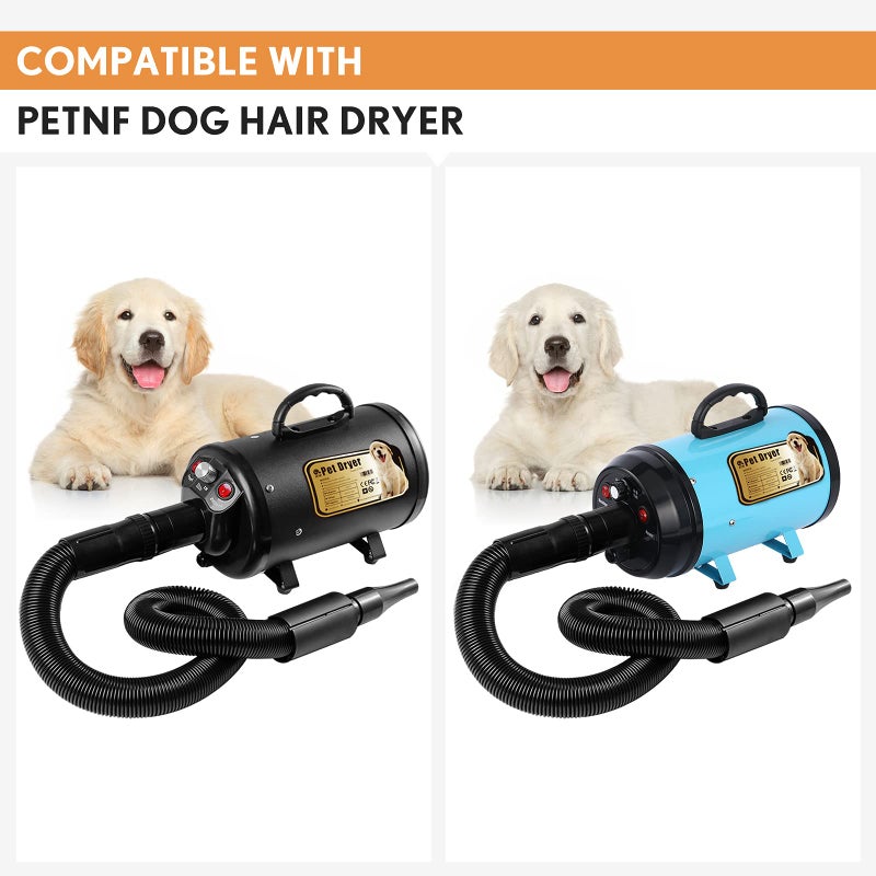 PETNF Upgraded Dog Dryer Blower - Professional, Noise Reduction, 3.2HP, Stepless Adjustable Speed, High Velocity Air Forced Dryer With Heater, For Dogs Grooming Bath - Image 2